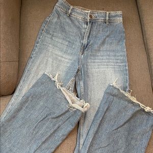 Free People high waist bell bottom jeans size 25